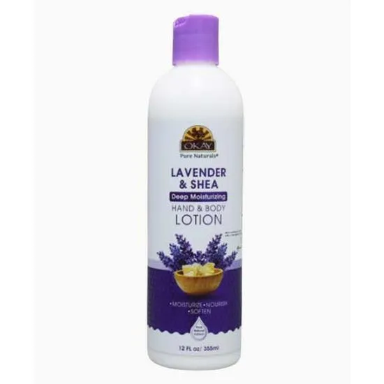 Okay Lavender Shea Deep Moisturising Hand & Body Lotion
