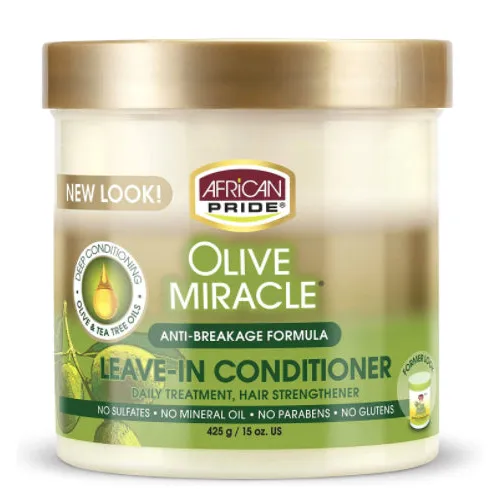 African Pride Olive Miracle Anti-Breakage Formula Leave-In Conditioner