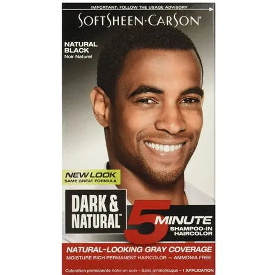 Softsheen Carson Dark & Natural Men Shampoo In Hair Colour Natural Black