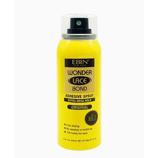 Ebin New York Wonder Lace Bond Adhesive Extra Mega Hold Spray Original 420Ml