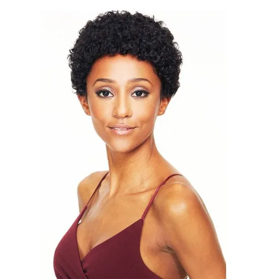 Sleek Hair Wig Fashion Human Hair Lupita Wig F1b/33