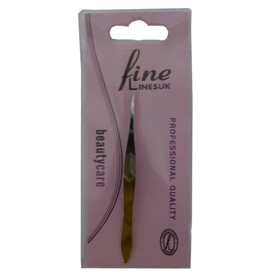 Fine Lines UK Tweezer Chrome Plated Pointed