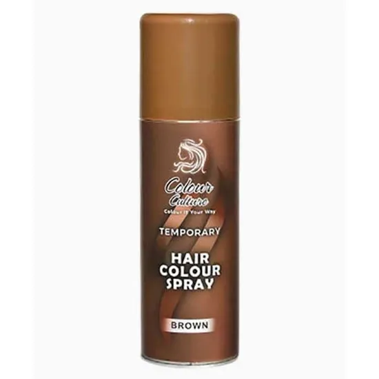Colour Culture Temporary Brown Colour Hair & Body Glitter Spray