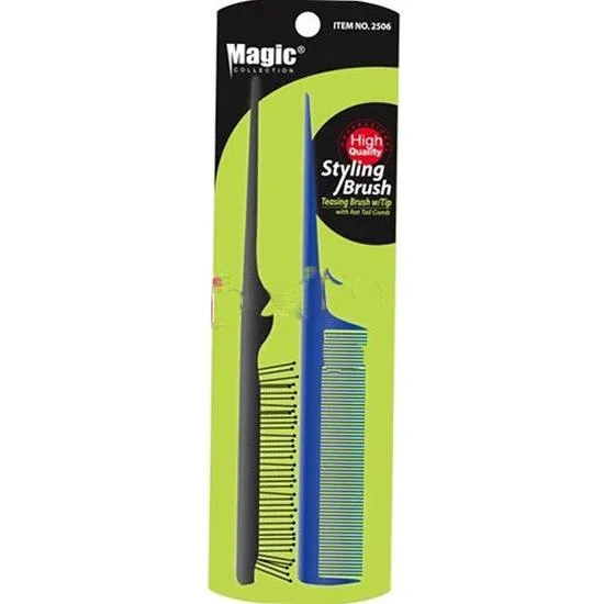 Magic Collection Teasing Brush With Rat Tail Comb