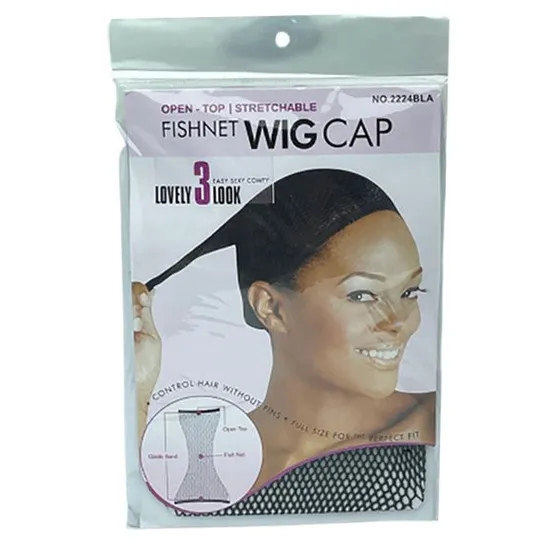 Magic Collection Stretchable Fish Net Wig Cap 2224BLA