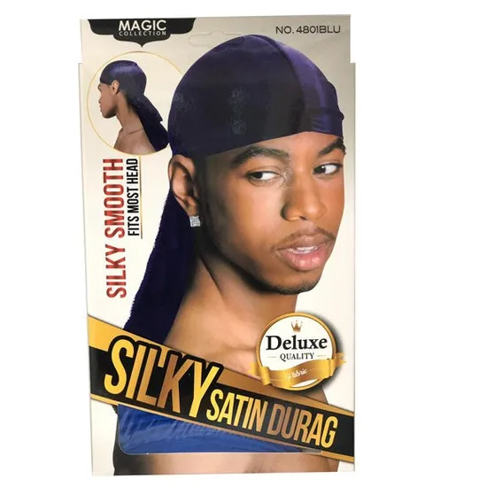 Magic Collection Silky Satin Durag Blue 4801BLU