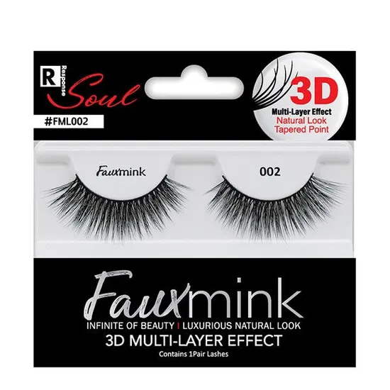 Magic Collection Response Soul Faux Mink 3d Effect Eyelash Black 002