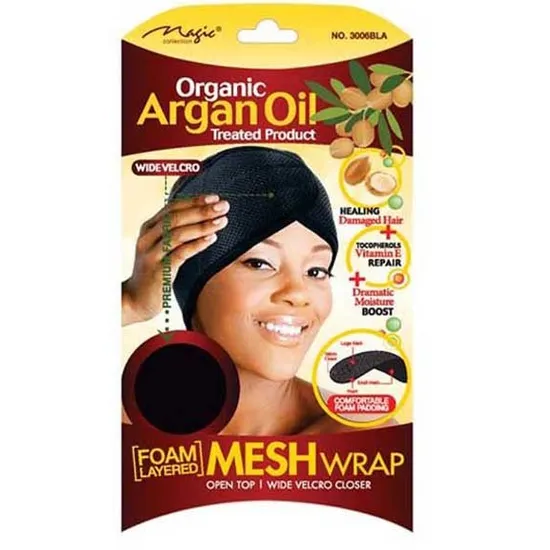 Magic Collection Organic Argan Oil Mesh Wrap 3006BLA