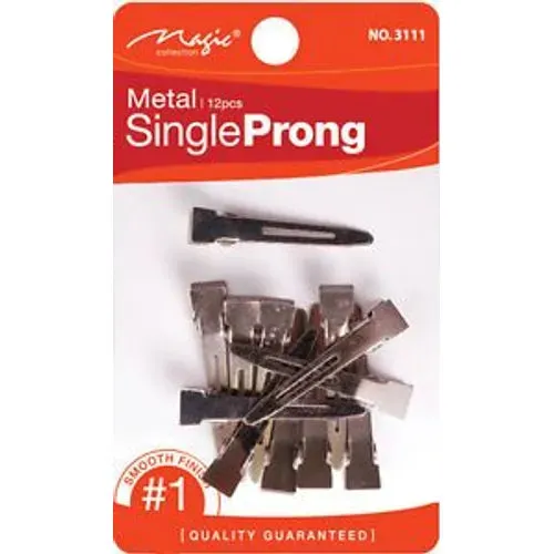 Magic Collection Metal Single Prong Clips 3111