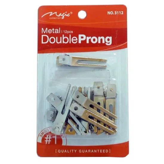 Magic Collection Metal Double Prong Clips 3112