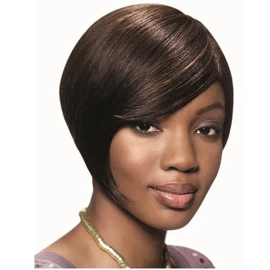 Sleek Hair Human Hair Wig Style Chic 4