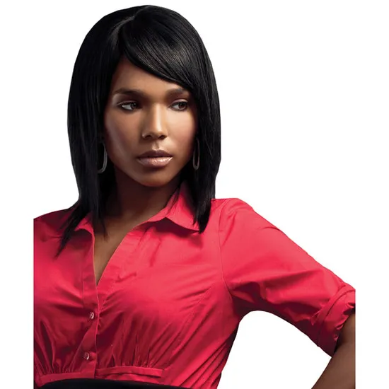 Sleek Hair Human Hair Wig Style Platinum