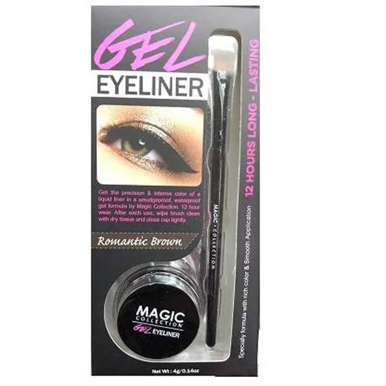 Magic Collection Gel Eyeliner 12 Hour Long Lasting Romantic Brown