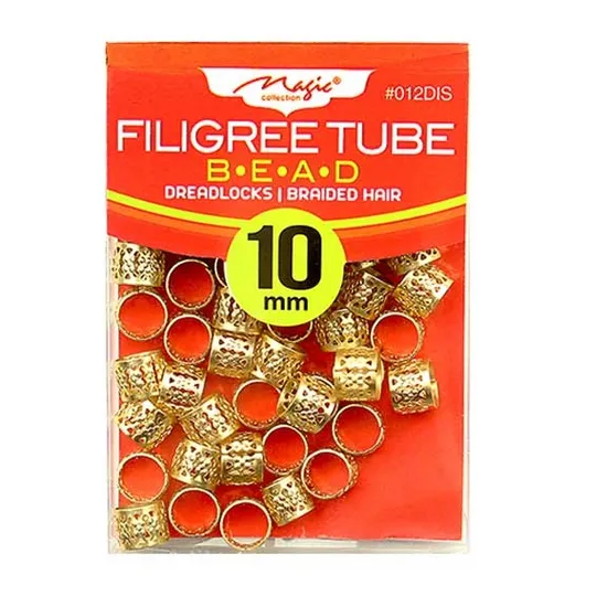 Magic Collection Filigree Tube Bead 012DIS Golden