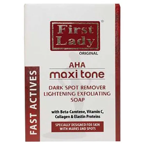 First Lady Fast Actives AHA Maxi Tone Dark Spot Remover Exfoliating Soap