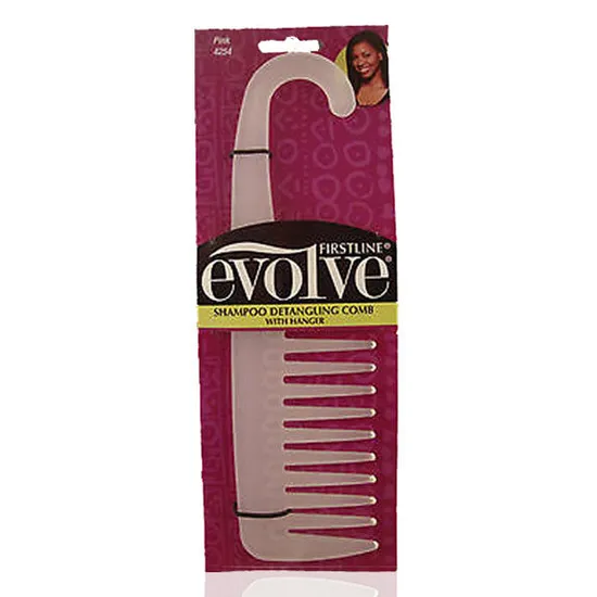 Firstline Evolve Shampoo Detangling Comb With Hanger