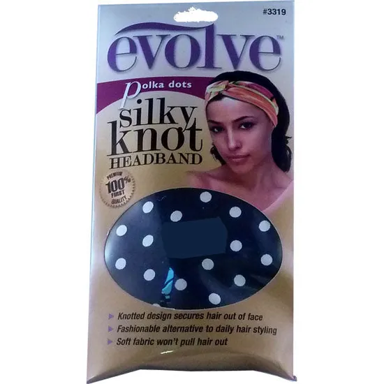 Firstline Evolve Polka Dot Silky Knot Headband