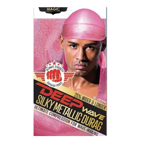 Magic Collection Deep Wave Silky Metallic Durag 4802HPIN