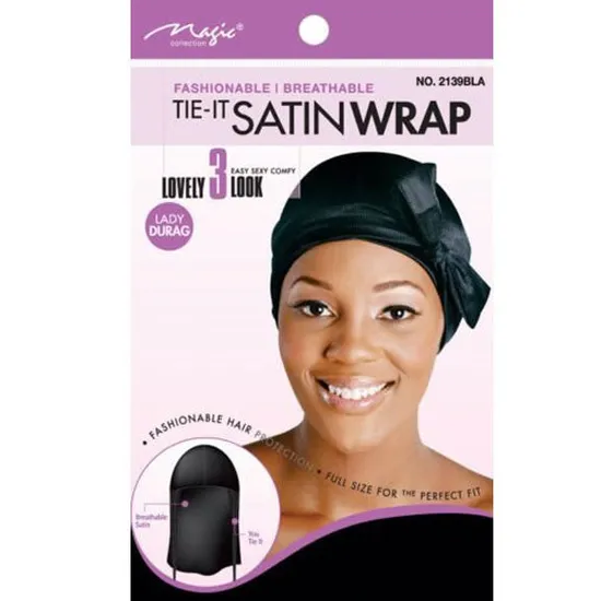 Magic Collection Breathable Tie It Satin Wrap