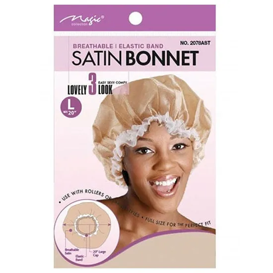 Magic Collection Breathable Satin Bonnet 2078AST
