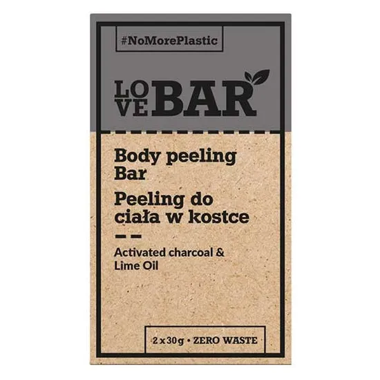 Love Bar Body Peeling Bar With Activated Charcoal & Lime Oil