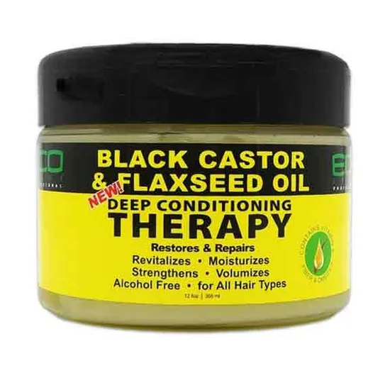 Eco Style Black Castor & Flaxseed Oil Deep Conditioning Therapy
