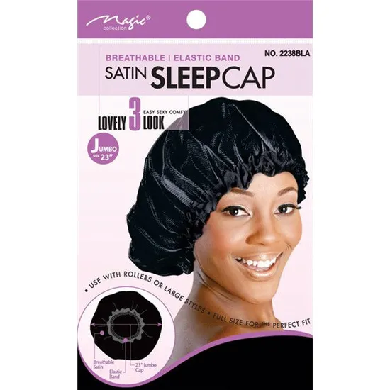 Magic Collection Assorted Extra Large Satin Sleep Cap
