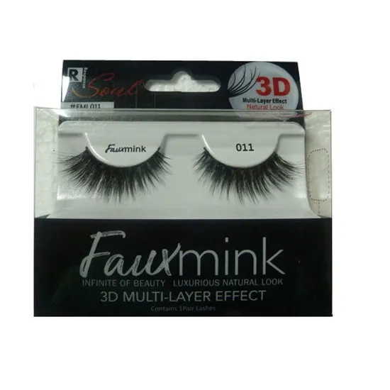 Magic Collection Response Soul Faux Mink 3d Effect Eyelash Black 011