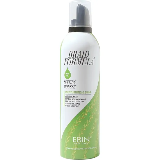 Ebin New York Braid Formula Setting Mousse With Olive Oil