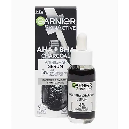 Garnier Skinactive AHA BHA Charcoal Anti Blemish Serum