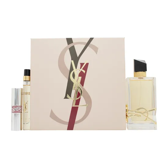 Yves Saint Laurent Libre 90ml Eau De Parfum + 10ml Eau De Parfum + 3.2g Lipstick Gift Set 2025