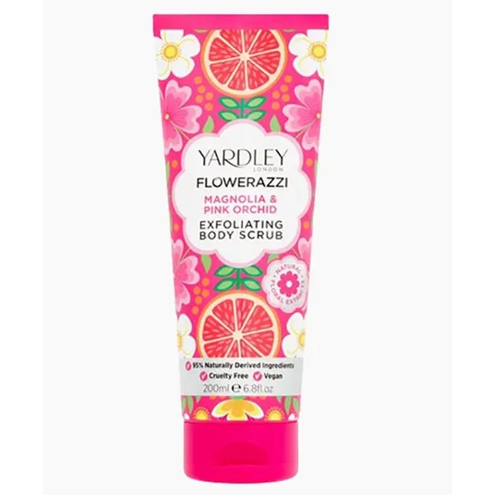 Yardley Flowerazzi Magnolia & Pink Orchid Body Scrub