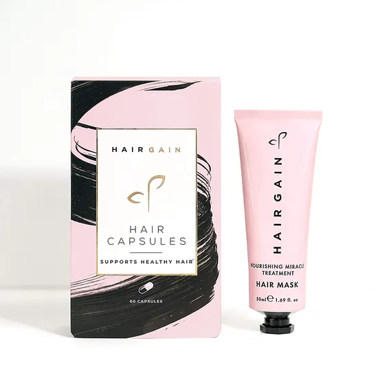 Hair Gain Capsules & Hair Mask Bundle