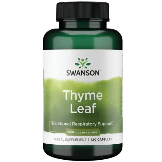Swanson Thyme Leaf 500mg Capsules
