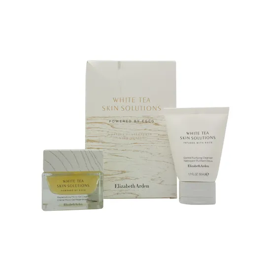 Elizabeth Arden White Tea Skin Solutions Gift Set: Cleanser 50ml Gel-Cream 50ml