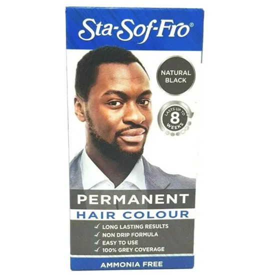 Sta-Sof-Fro Men Permanent Hair Colour Natural Black