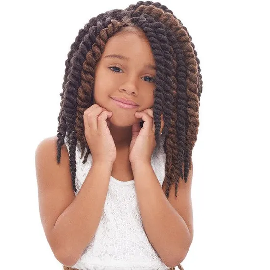 Janet Collection Noir Havana Synthetic Bebe Mambo Twist Braid 12 / Bg