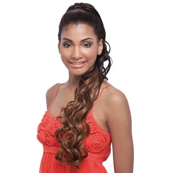 Janet Collection Noir Every Time Synthetic Mulberry DS Ponytail