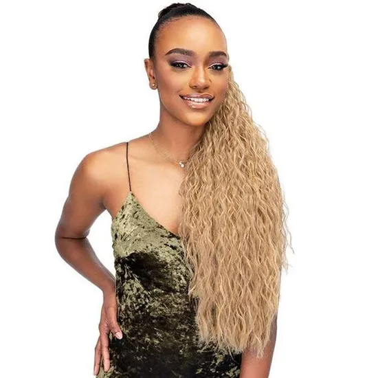 Janet Collection Noir Every Time Synthetic Guava DS Ponytail