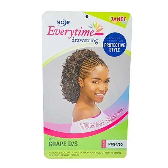Janet Collection Noir Every Time Synthetic Grape DS Ponytail