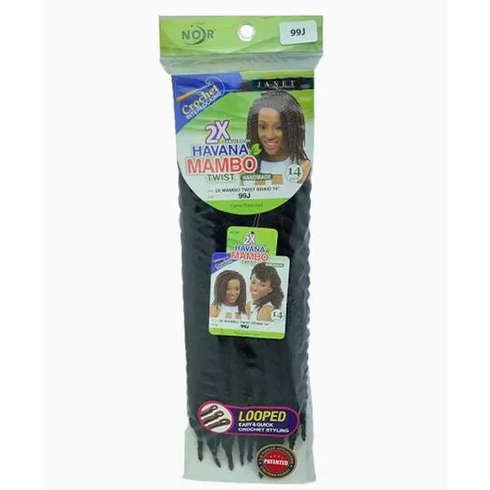 Janet Collection Noir Havana Synthetic 2 X Mambo Twist Braid 24 / Bg
