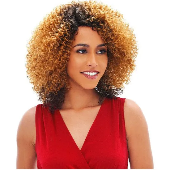 Janet Collection Brazilian Scent Human Hair Agnes Lace Wig White Gray