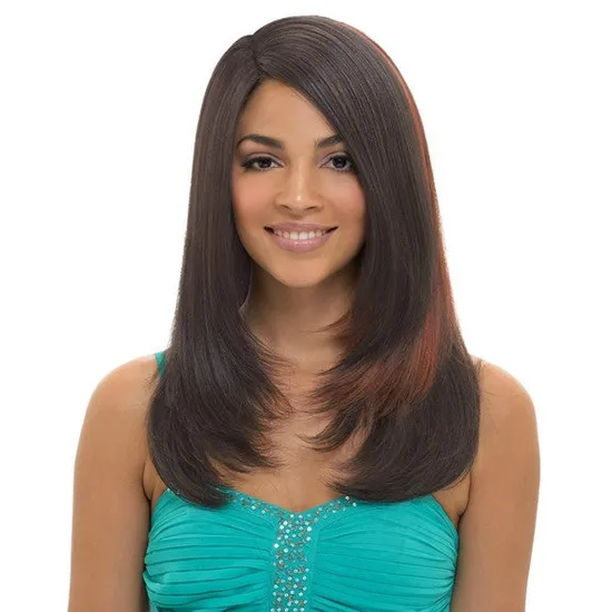Janet Collection Lace W Part Synthetic Wig Pomana Wct 1B/Silver