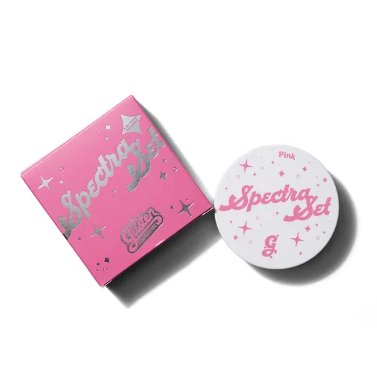 Glisten Cosmetics Pink Spectra Set Colourful Pressed Powder