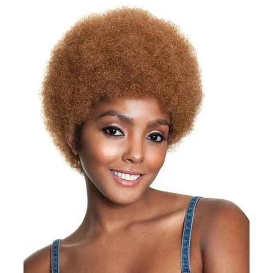 Mane Concept Hair Red Carpet Premiere Full Wig Synthetic Rcp 1012 Afro Shag Medium 99J