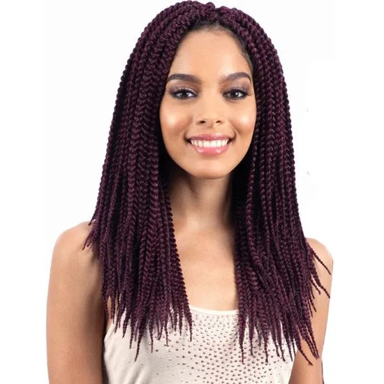 Model Model Synthetic Box Braids Large