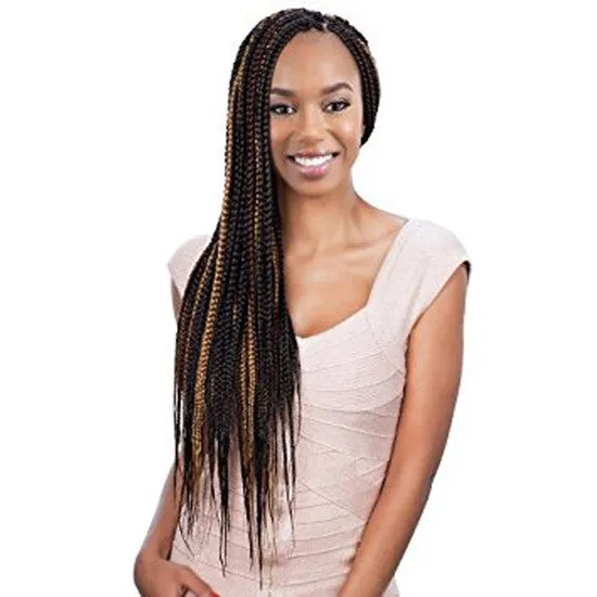 Model Model Synthetic Box Braids Medium