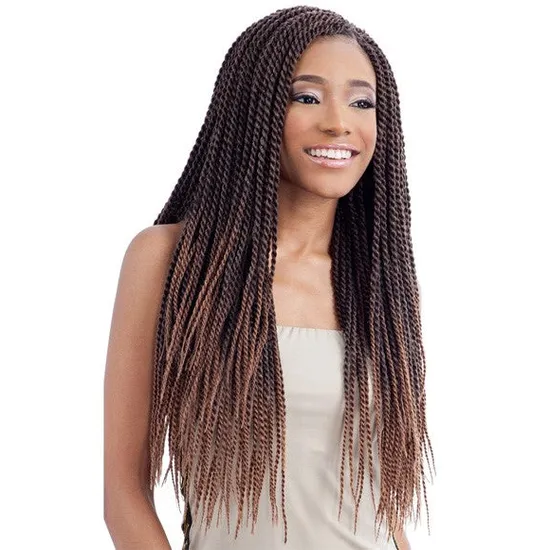Model Model Glance Synthetic Senegalese Twist Small Braid 4