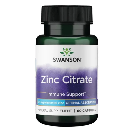 Swanson Zinc Citrate 50mg Capsules