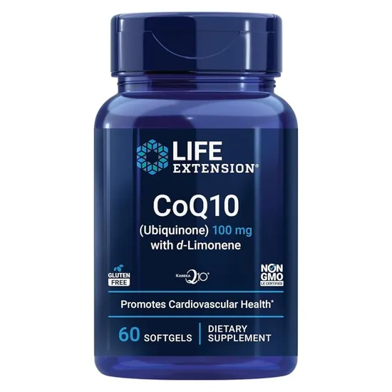 Life Extension Super-Absorbable CoQ10 Ubiquinone With d-Limonene 100mg Softgels